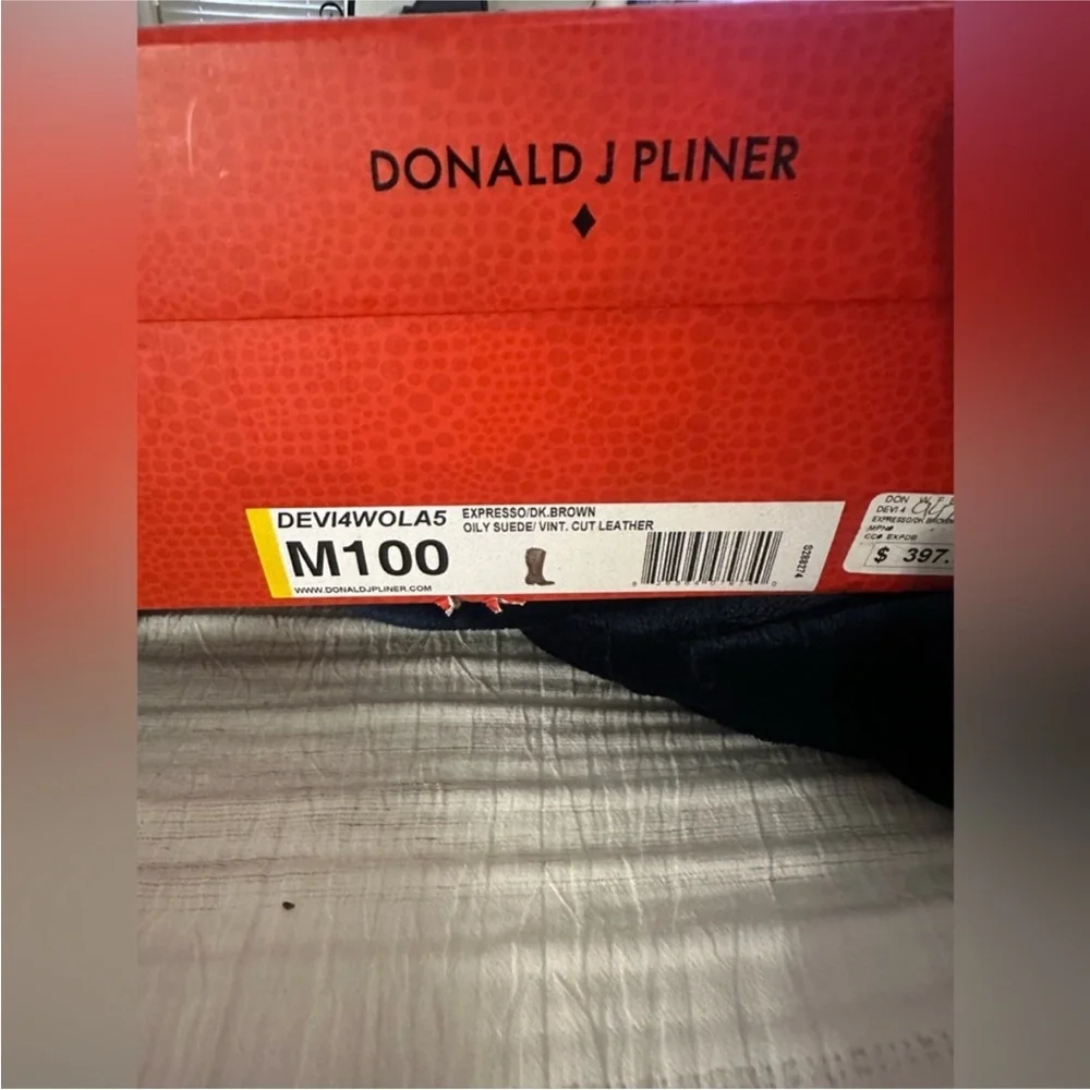 Donald J Pliner Brown Leather Women's Boots - Picture 4 of 4